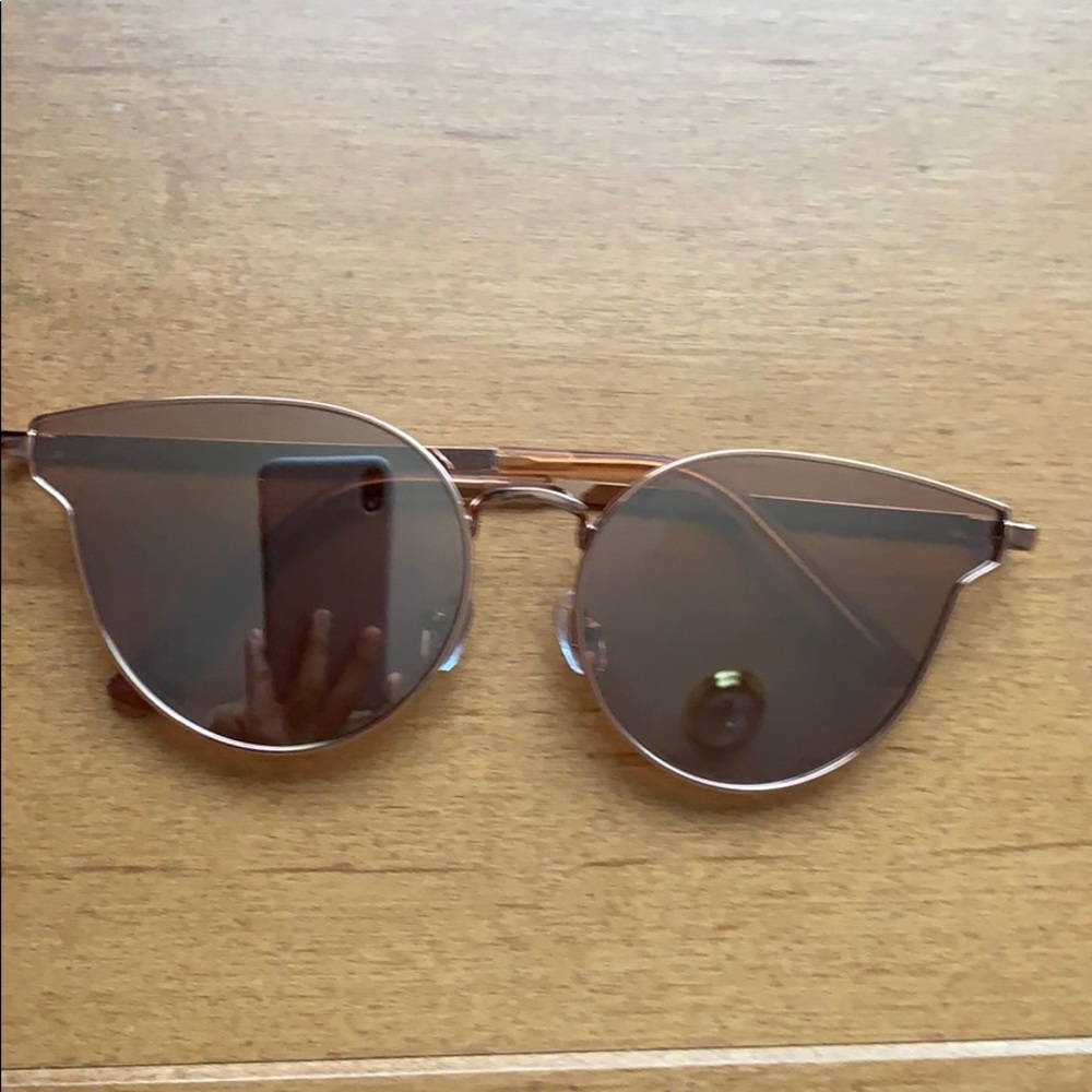 Rose gold sunglasses